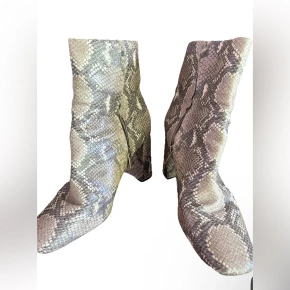 Sam Edelman Snake Print Ankle Boots - Picture 3 of 9